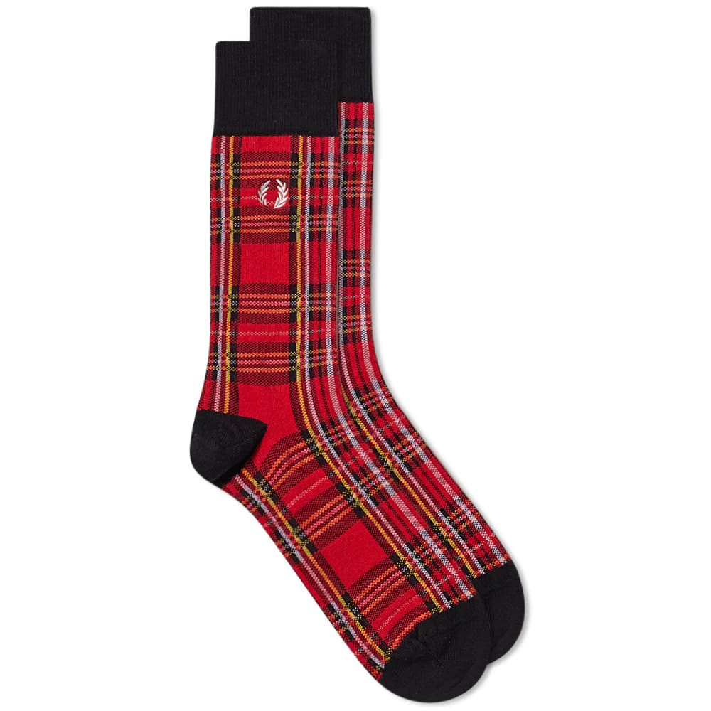 Чорапи Fred Perry Tartan Sock Червено | C5127-943, 0