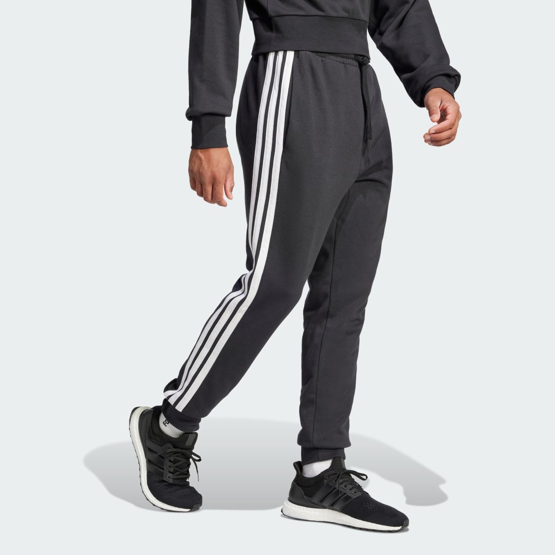 Спортни панталони adidas Performance 3-Stripes French Terry Joggers Черно | JD1881, 1