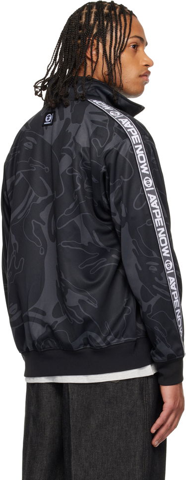 Яке AAPE by A Bathing Ape AAPENOW Moonface Camo Zip-Up Track Jacket Черно | AAPSWMC347XXPBKZ, 2