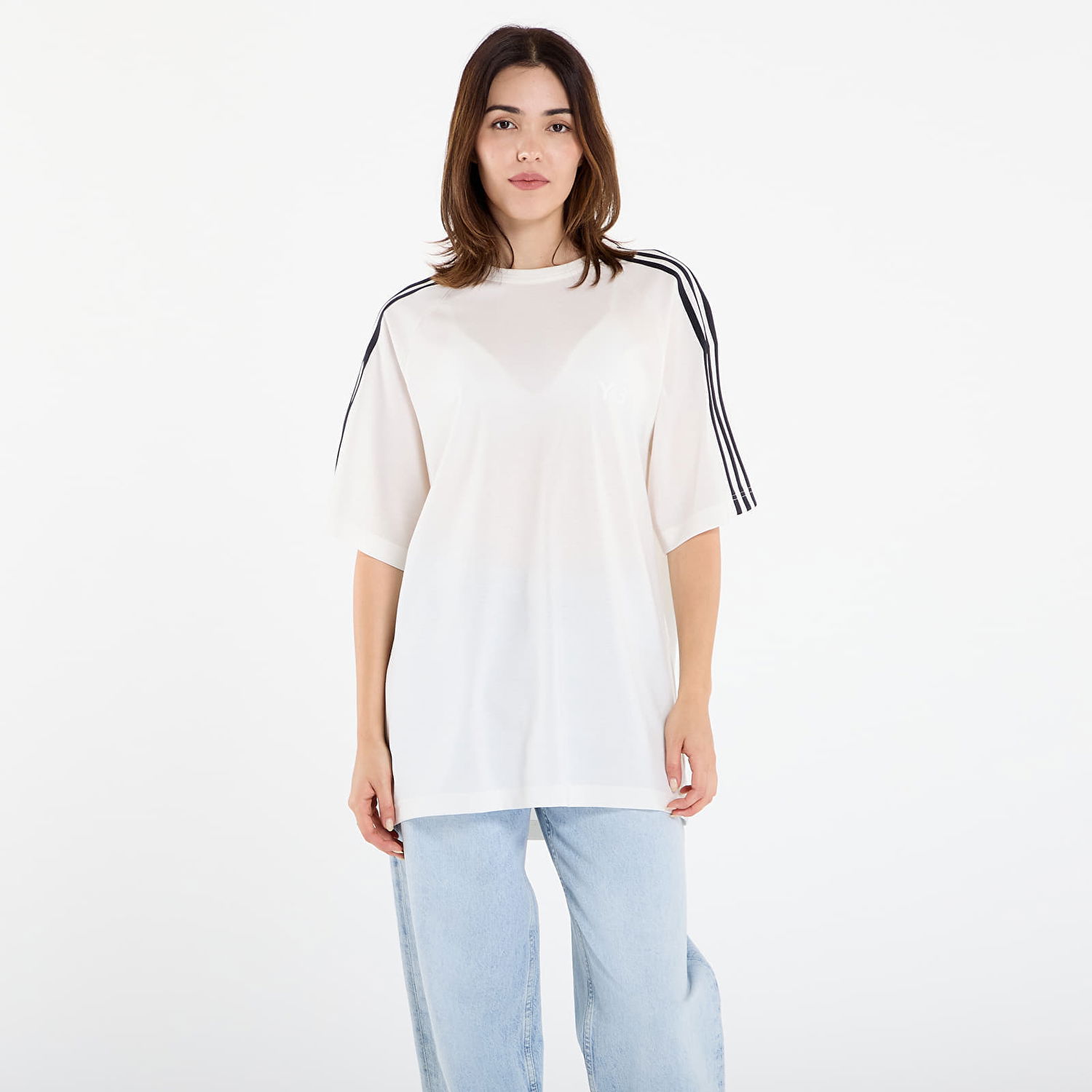 Тениска Y-3 Wire T-Shirt UNISEX Core White Бяло | JY8187, 1