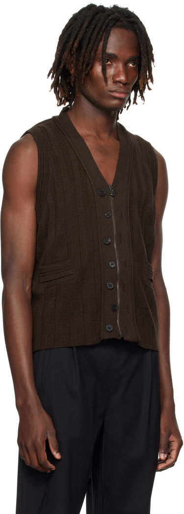 Жилетка KIKO KOSTADINOV Kiko Kostadinov Fitz Knit Vest Кафяво | KKAW25KN02-92, 1