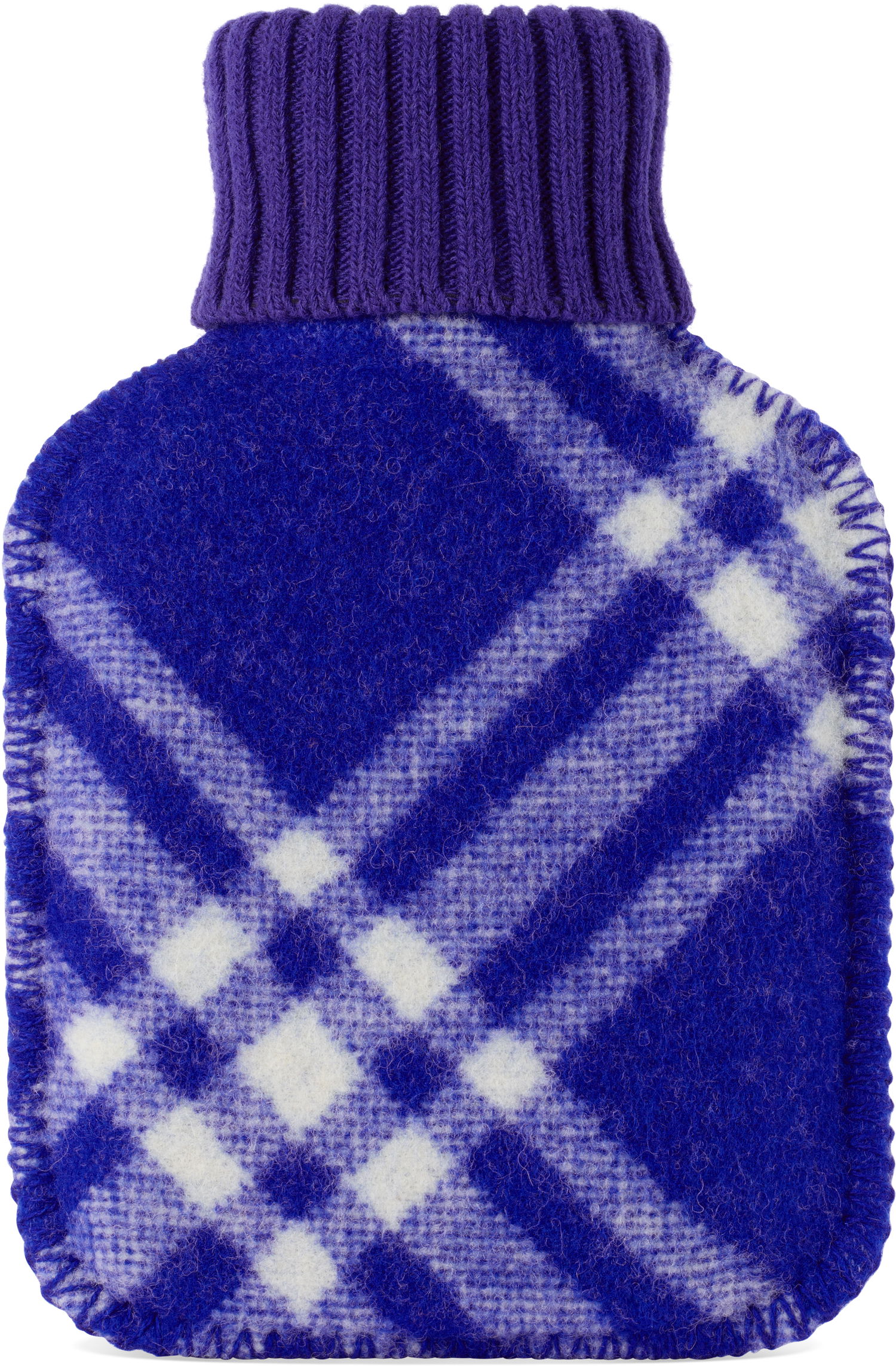 Аксесоари Burberry Burberry Wool Check Hot Water Bottle Синьо | 8077637, 1