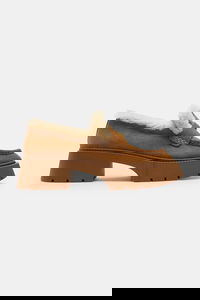 Leah Platform Suede Shearling Loafers