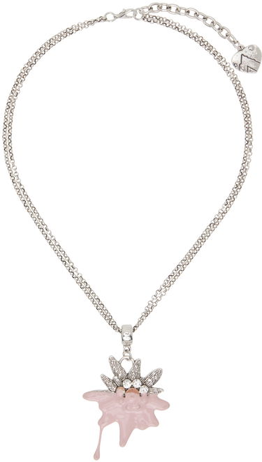 Колие Ottolinger Ottolinger Dipped Edelweiss Pendant Necklace Розово | 1251506121, 0