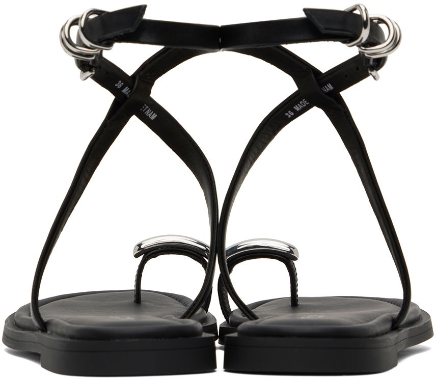Пръстен rag & bone Rag & Bone Geo Ring Sandals Черно | WFF24PF038LE38, 1