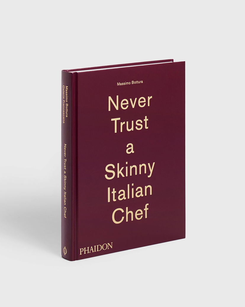 Книга и списание Phaidon Never Trust A Skinny Italian Chef Бургунди | 9780714867144