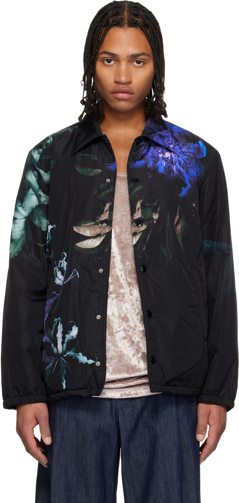Яке Dries Van Noten Dries Van Noten Floral Print Coach Jacket Многоцветен | 252-020575-2087