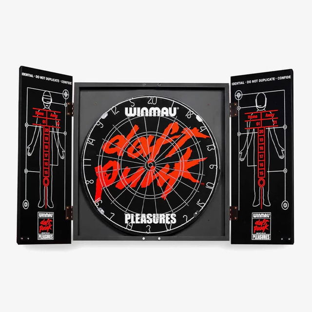 PLEASURES Daft Punk Schematic Dartboard Cabinet
