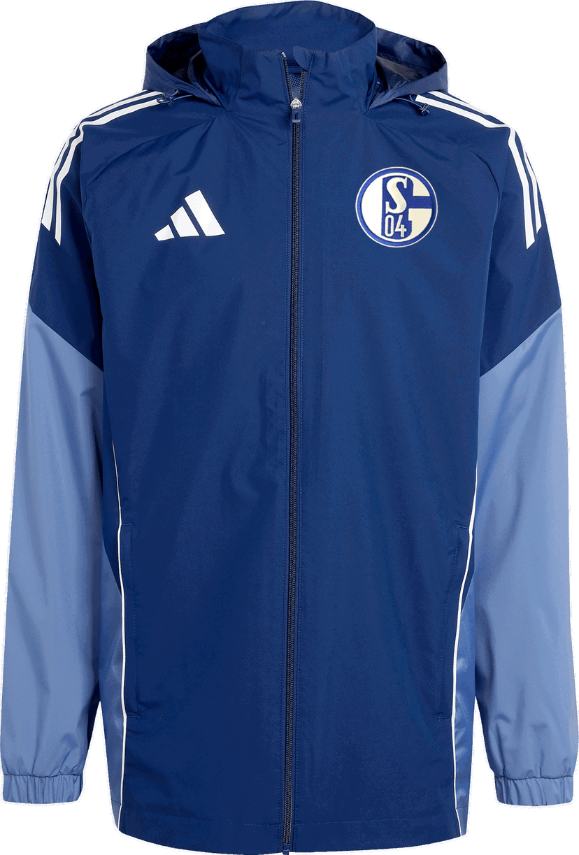 Ветровка adidas Originals FC Schalke 04 Hooded Rain Jacket Синьо | 6s04ji6543