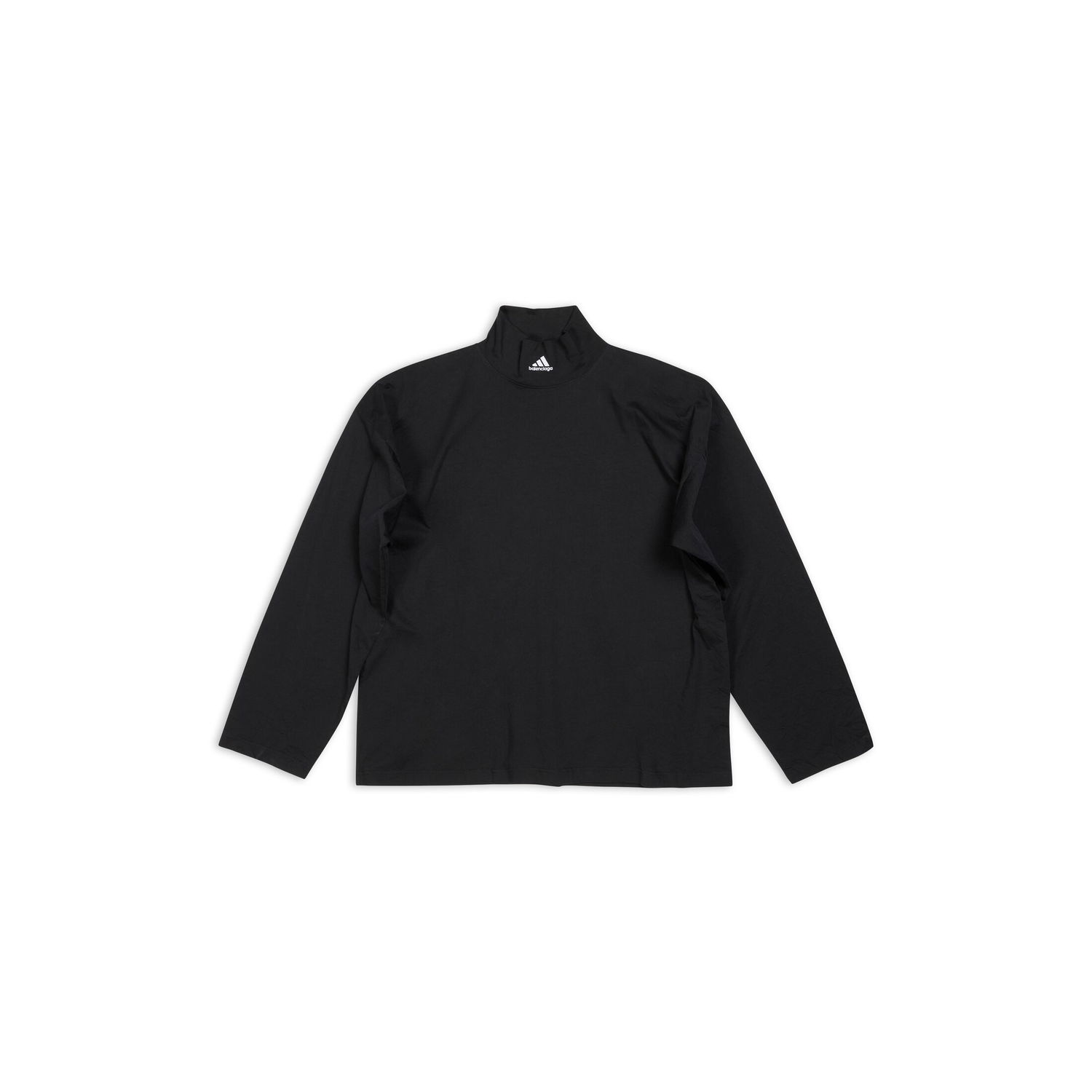 Пуловер Balenciaga adidas x High Neck T-Shirt Черно | 724591TNVP81070, 0
