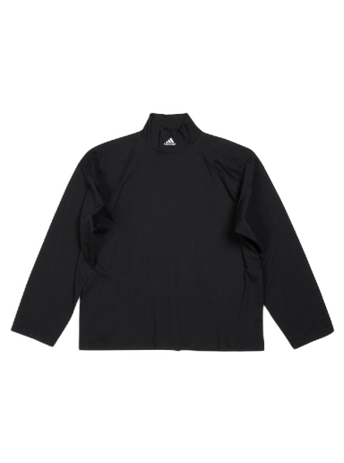 Пуловер Balenciaga adidas x High Neck T-Shirt Черно | 724591TNVP81070