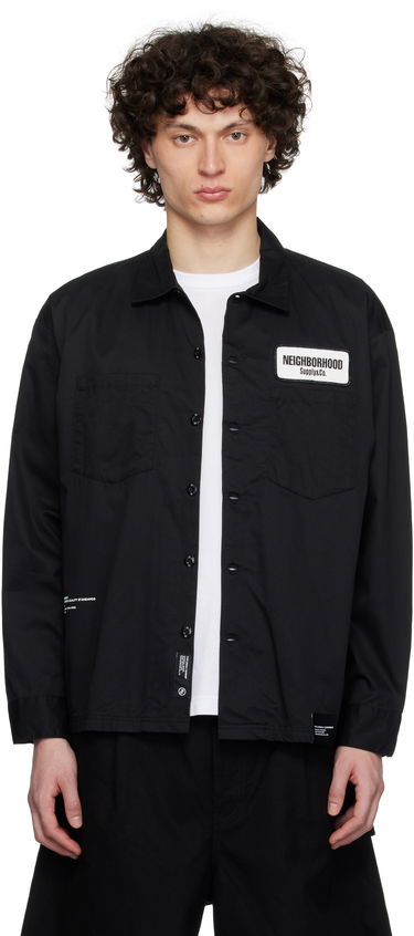 Риза Neighborhood Neighborhood Classic Work Shirt Черно | 251TSNH-SHM03, 0