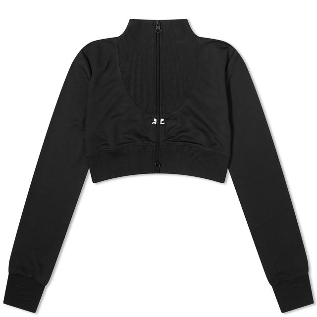 Rib Tracksuit Cropped Jacket