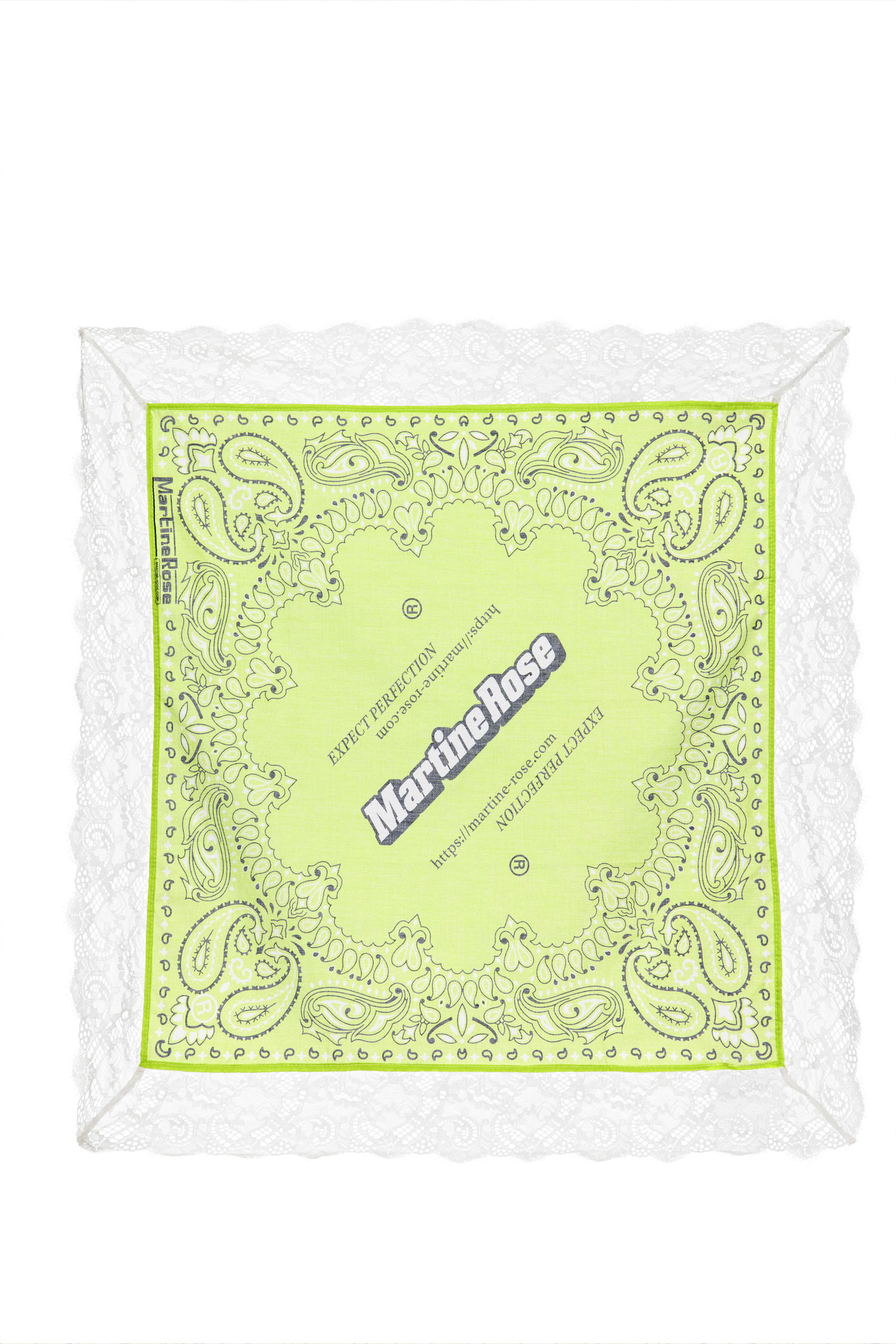 Шал Martine Rose Martine Rose Lace Bandana Headband Зелено | 1225WS29404S, 0