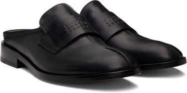 Кецове и обувки Maison Margiela MM6 Maison Margiela Embossed-Logo Loafers Черно | SH1WX0005 P5000, 3