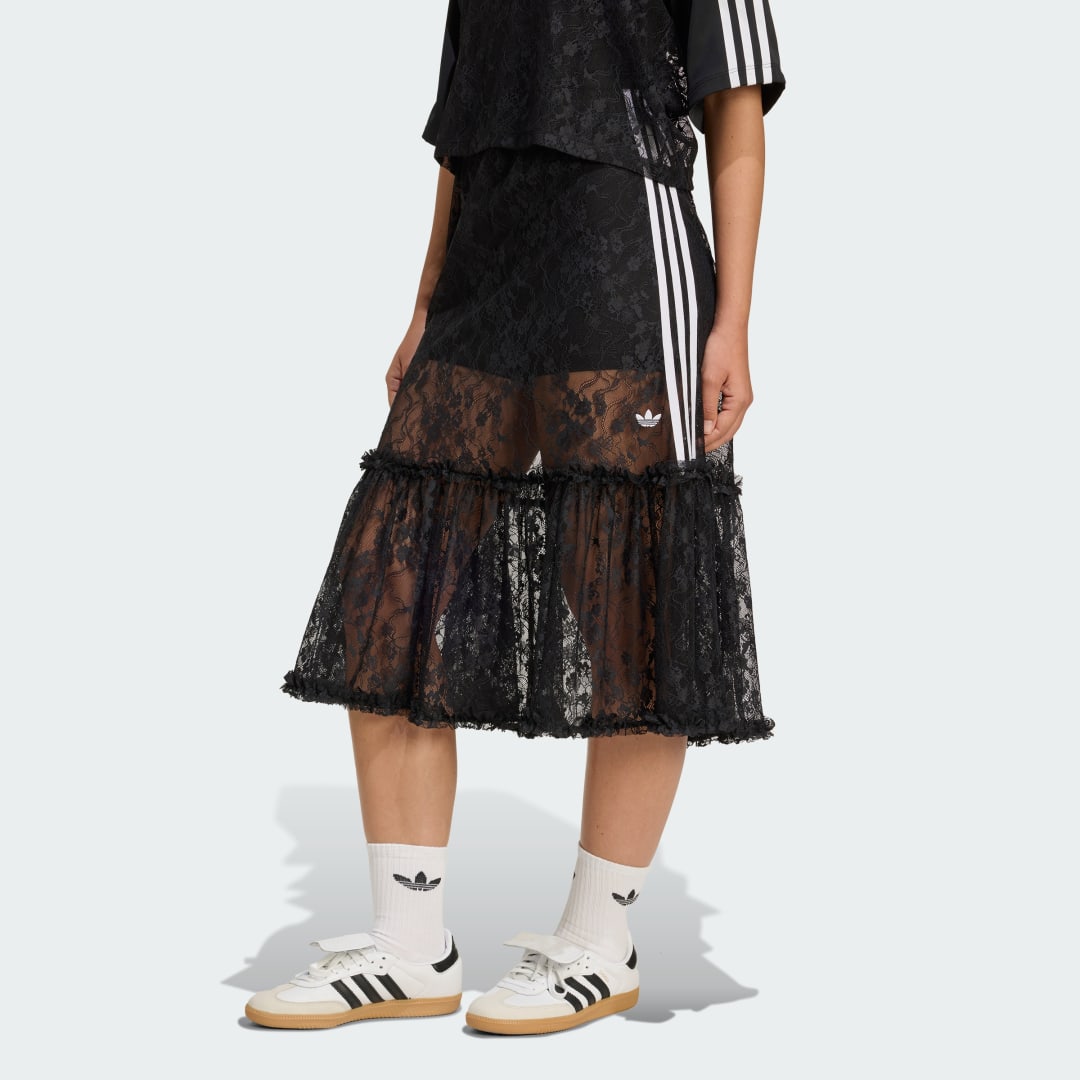 Пола adidas Originals adidas Originals Lace Midi Skirt Черно | KD2289, 0