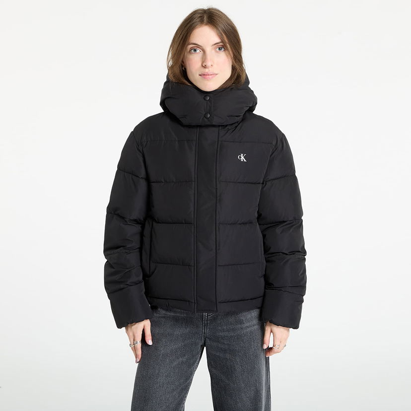 Пухо яке CALVIN KLEIN Calvin Klein Jeans Matte Monologo Short Puffer Jacket Черно | LV047D513G UB1