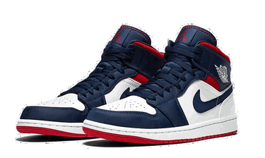 Кецове и обувки Jordan Air Jordan 1 Mid SE "USA" Тъмно синьо | 852542-104, 3
