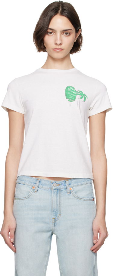 Тениска RE/DONE Re/Done Classic 'Dan Tana's' Sign T-Shirt Бяло | 024-02WCGT337, 0