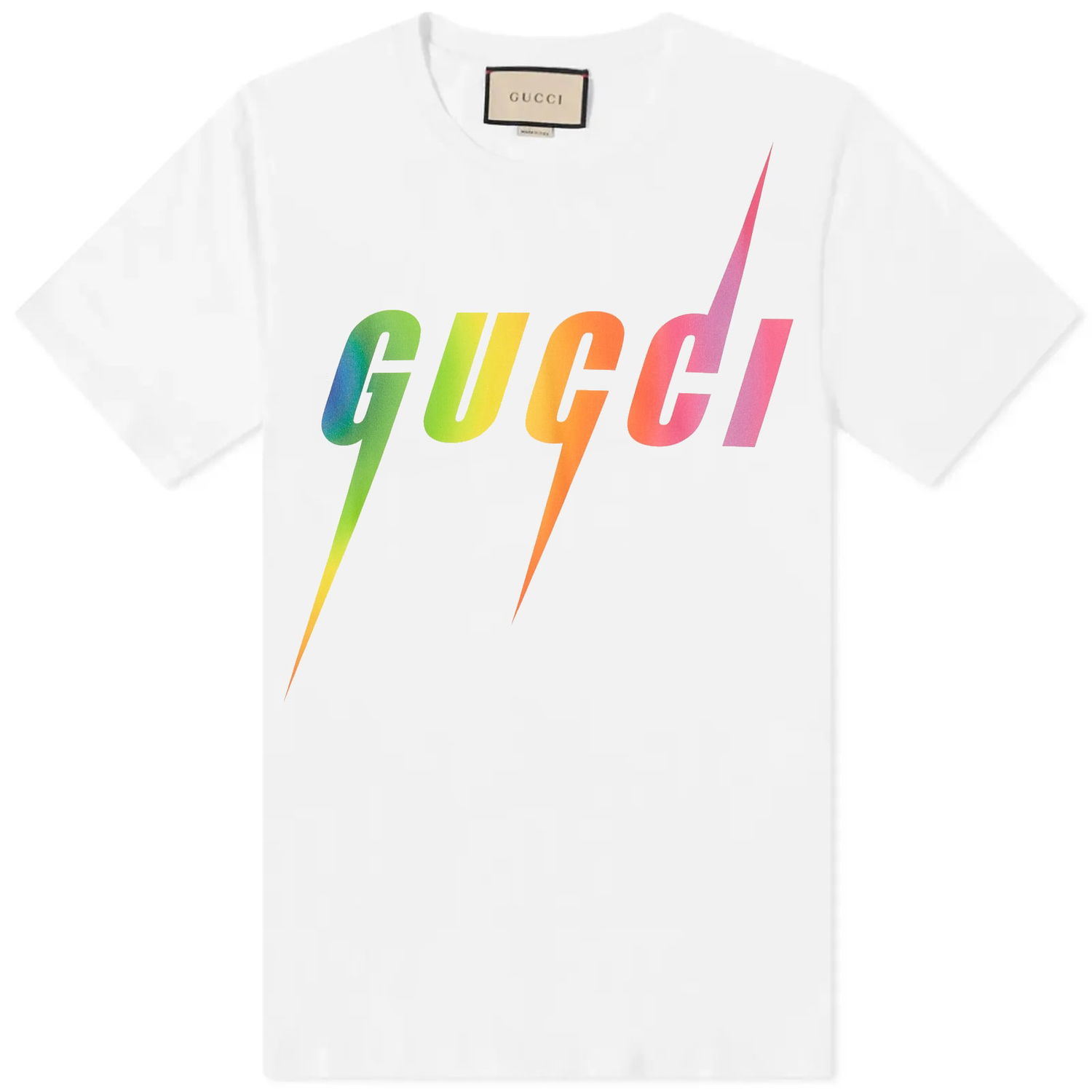 Тениска Gucci Rainbow Blade Tee Бяло | 616036-XJFF9-9095, 0