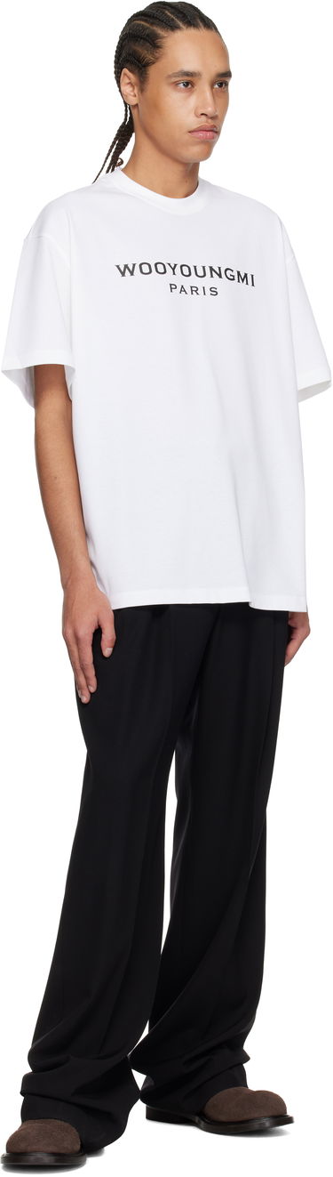 Тениска WOOYOUNGMI WOOYOUNGMI Front Logo T-Shirt Бяло | W251TS01, 3