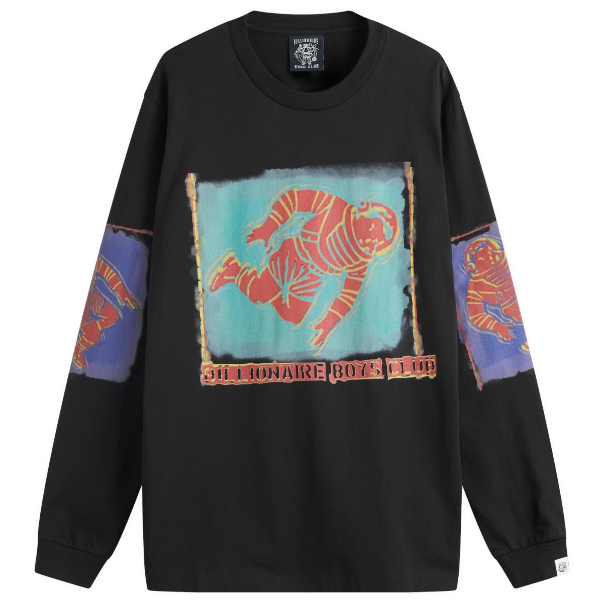Тениска BILLIONAIRE BOYS CLUB Billionaire Boys Club Astro Portrait Long Sleeve T-Shirt Черно | B25151-BLK, 1