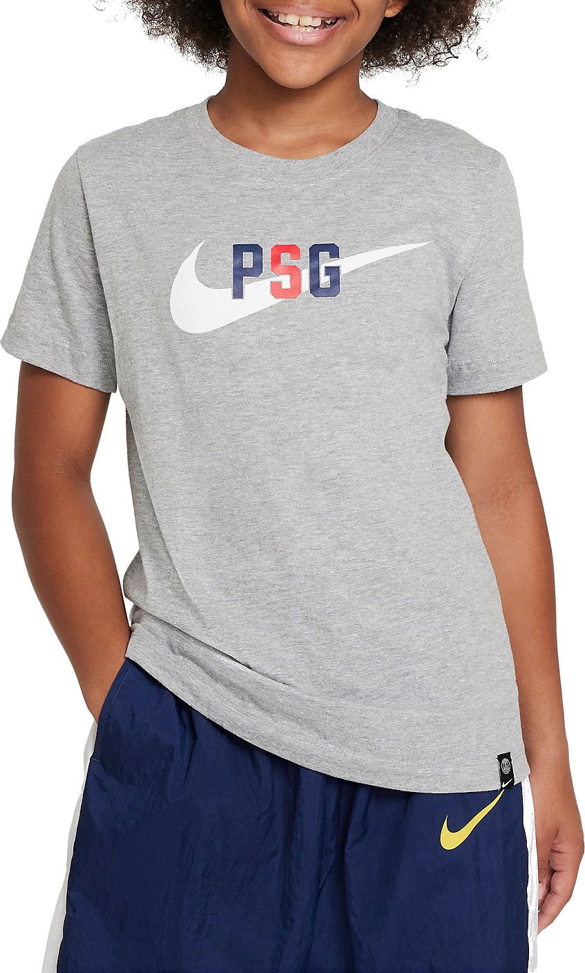 Тениска Nike Paris Saint-Germain Swoosh Сиво | fd1102-010, 0