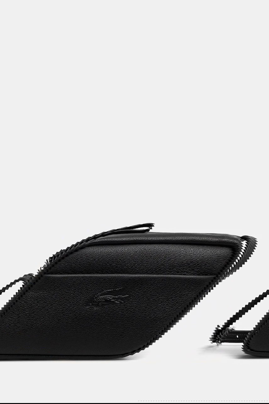 Дамска чанта Lacoste Lacoste Leather Crossbody Bag Черно | NF4506IE, 0