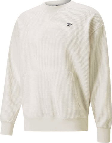 Пуловер Puma Puma Downtown Waffle Crew Sweatshirt Бяло | 535671-099, 0