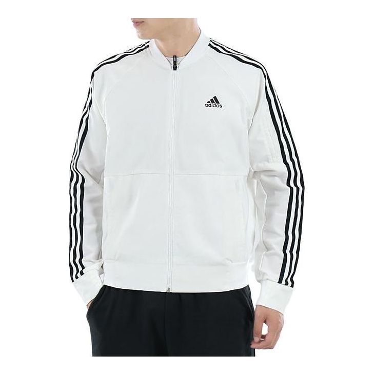 Яке бомбър adidas Originals 3-Stripes Bomber Jacket Бяло | DM5212, 0