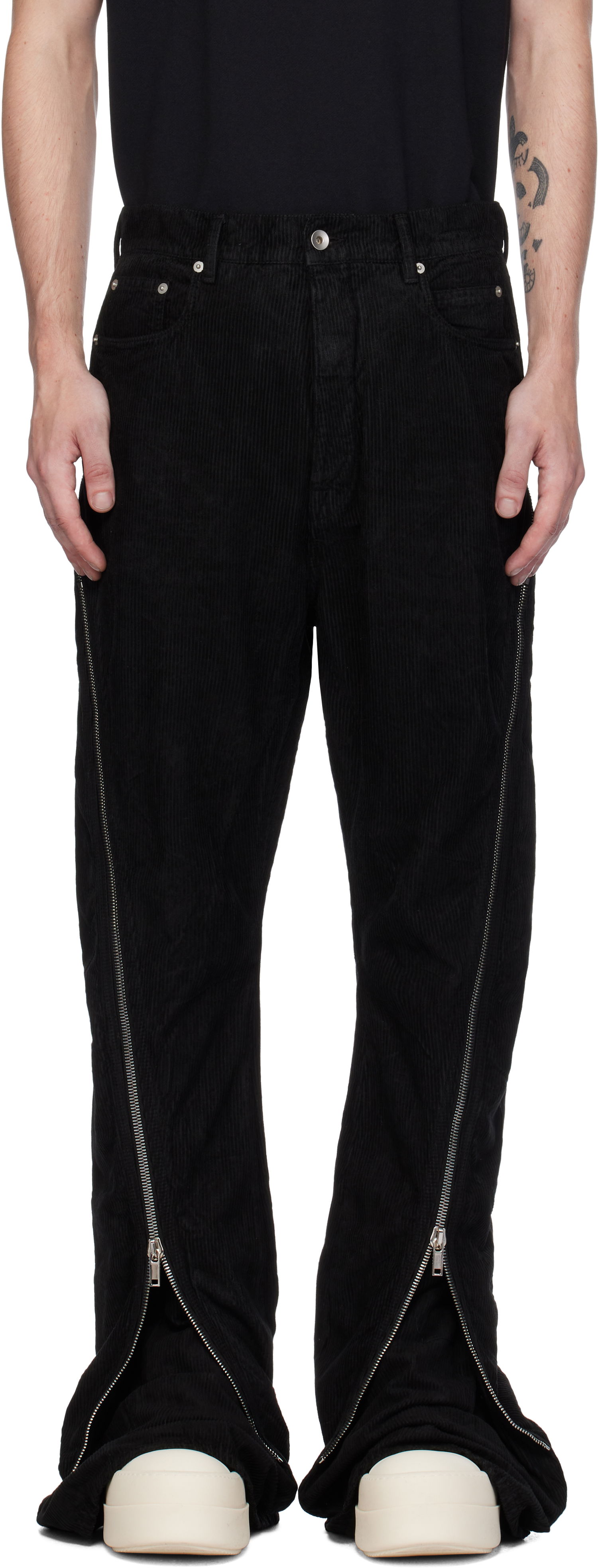 Панталони Rick Owens Bolan Banana Trousers Черно | DU02D2363 MCF, 0