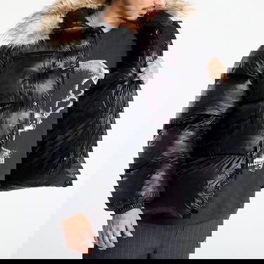 Пухо яке Umbro Duemila Puffer Jacket with Faux Fur Hood Черно | UBMW0331FA206 BLK0001, 3