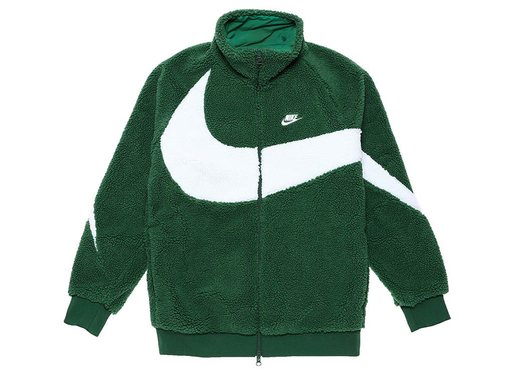 Яке Nike Big Swoosh Reversible Boa Jacket Gorge Green Зелено | BQ6546-341, 0