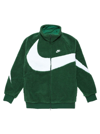 Яке Nike Big Swoosh Reversible Boa Jacket Gorge Green Зелено | BQ6546-341