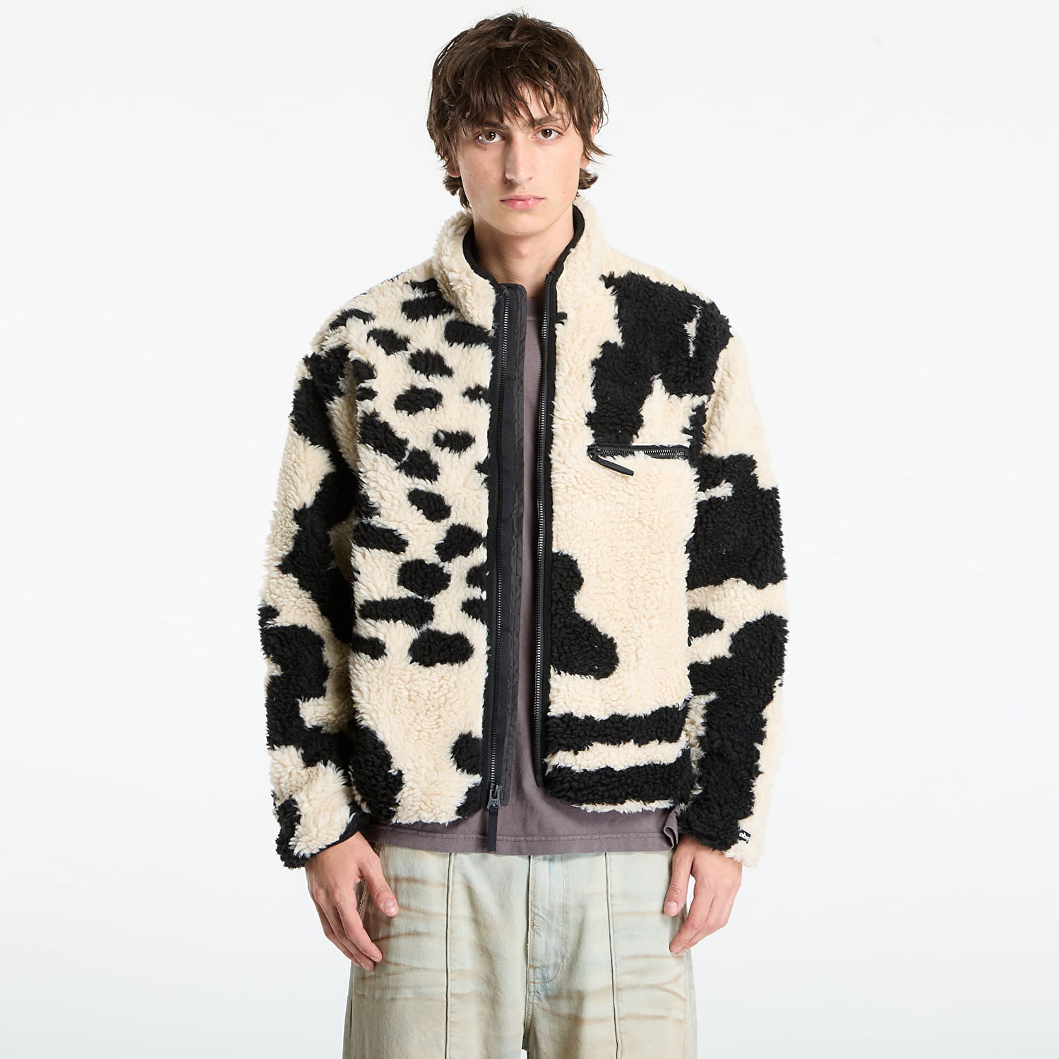 Яке OBEY Jacket Shaggy Sherpa Jacket Clay Multi Бежово | 121800607-CLY, 0
