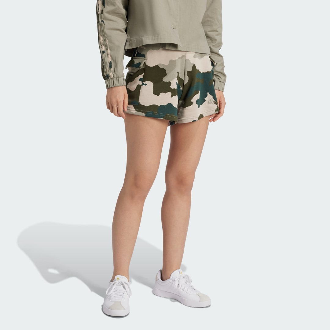Къси панталони adidas Performance Essentials Camo-Print Cargo Shorts Зелено | IY1671, 0