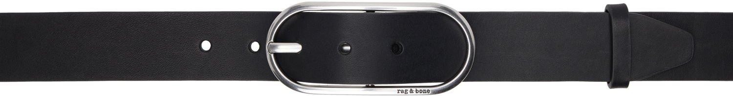Колани rag & bone Rag & Bone Rounded Rebound Leather Belt Черно | WJW25SB1078LE78, 0