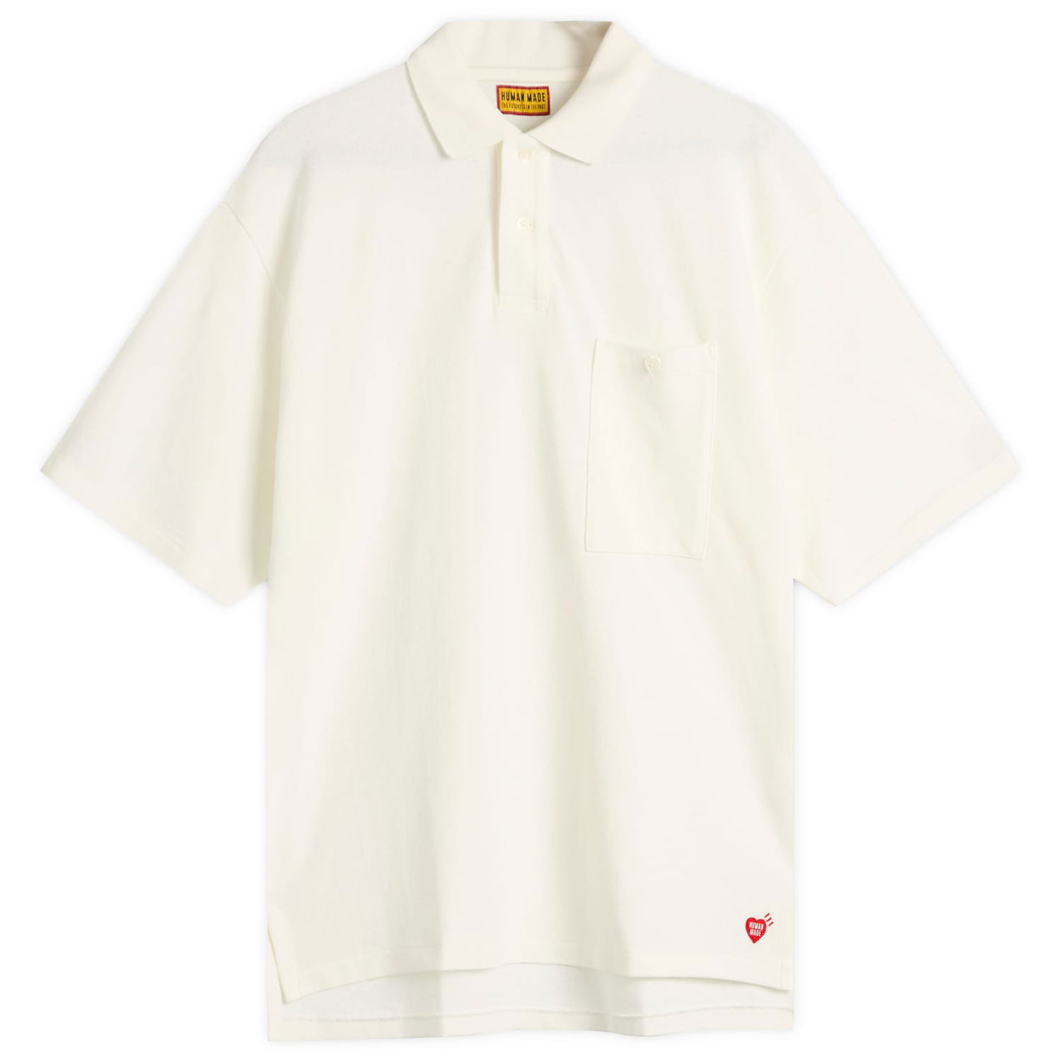 Поло тениска Human Made Human Made Heart Polo Shirt, Size Large Бяло | HM29CS025-WHT, 1