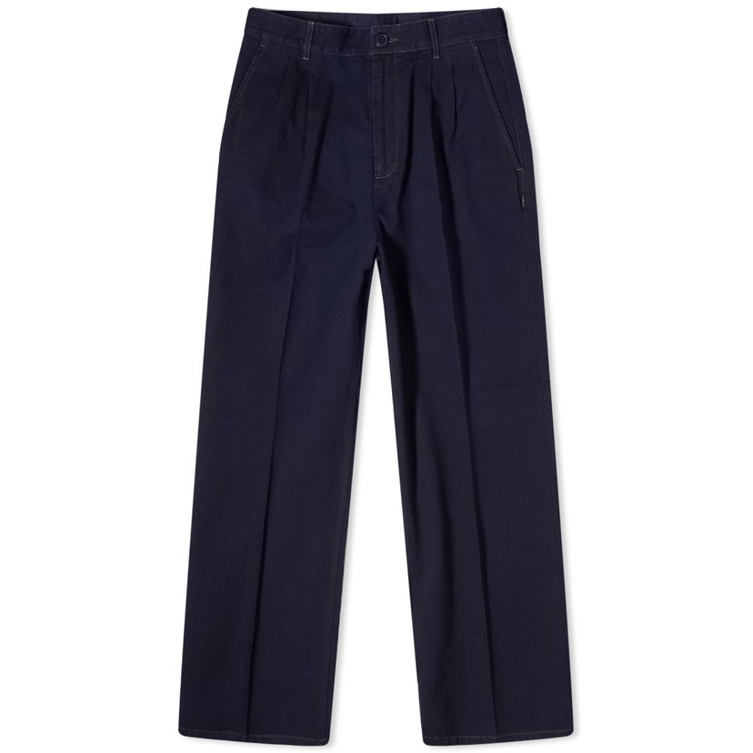 Панталони Gucci Pleat Trousers Тъмно синьо | 774200-XDCRT-4759