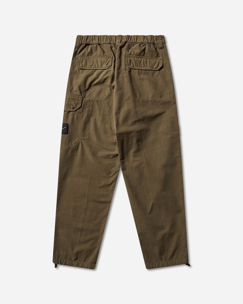Карго панталони Stone Island Organic Cotton Ripstop Cargo Pants Зелено | K2S15-3100011-S0211 V0054