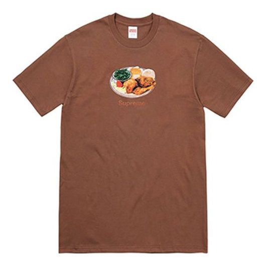 Тениска Supreme Supreme SS18 Chicken Dinner T-Shirt Кафяво | SUP-SS18-0184