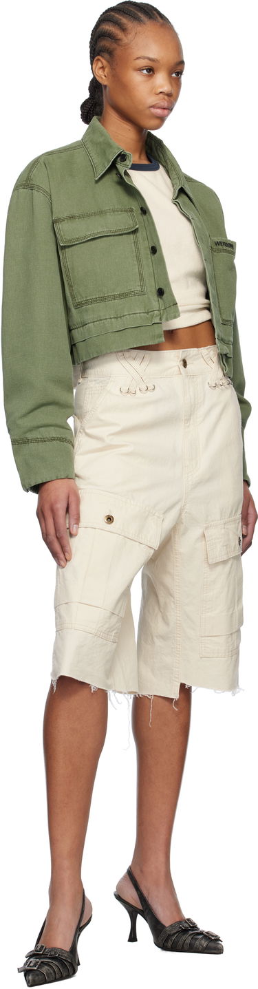 Яке We11done We11done Cropped Work Jacket Зелено | WD-JK0-25-055-W-KK, 3