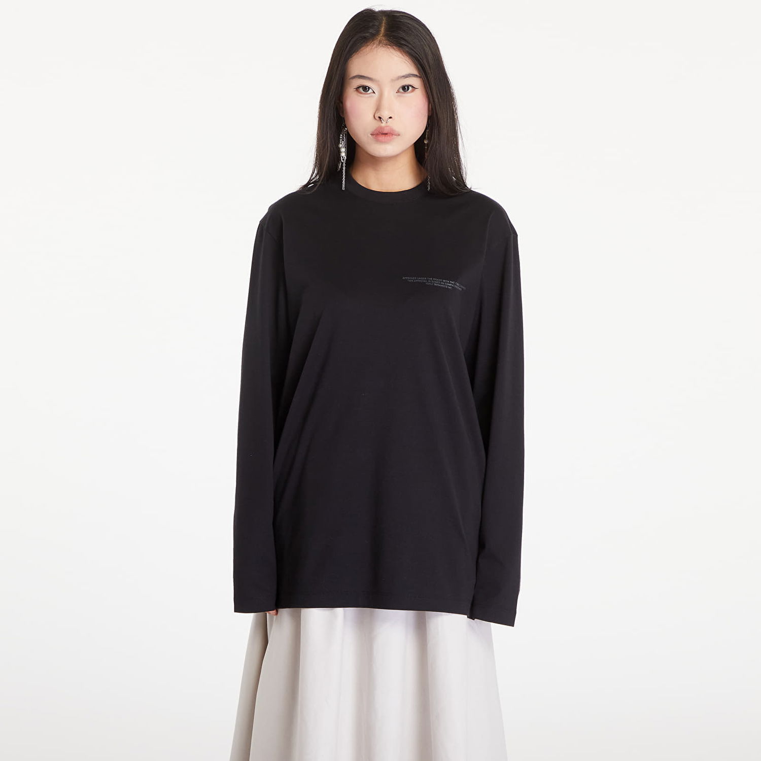 Тениска Y-3 Logo Long Sleeve Tee UNISEX Black Черно | JE9280, 0