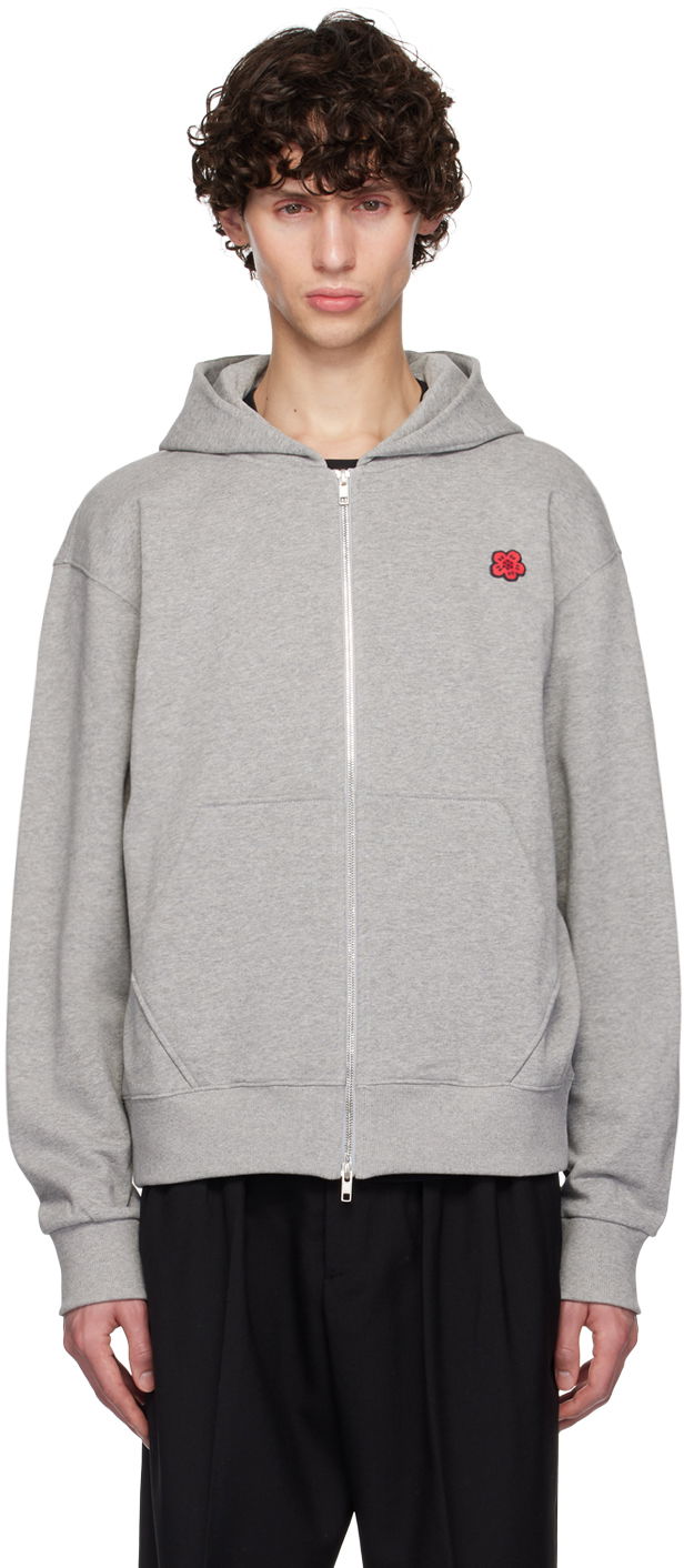 Суитчър KENZO Gray Paris 'Boke Flower' Hoodie Сиво | FE65SW2254MF, 0