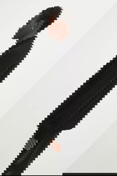 Яке Carhartt WIP Ribbed Knit Chore Jacket with Full Zip and Patch Pockets Черно | I035399.89XX, 1