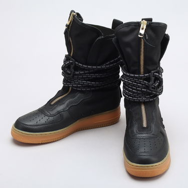 Кецове и обувки Nike SF Air Force 1 High ''Black Gum'' Черно | AA1128-001, 2