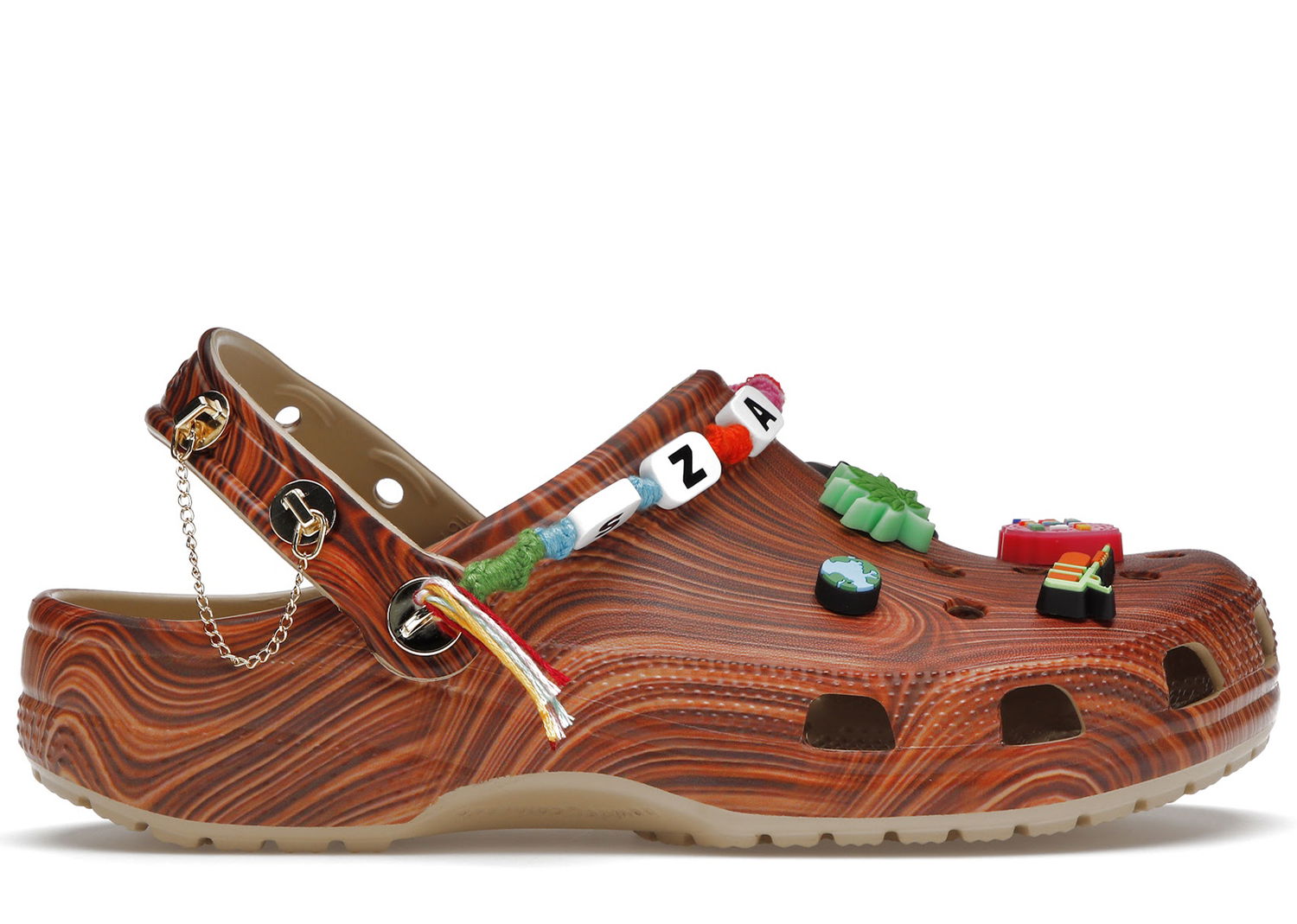Кецове и обувки Crocs Classic Clog SZA Wood Grain Кафяво | 207390-90H, 0