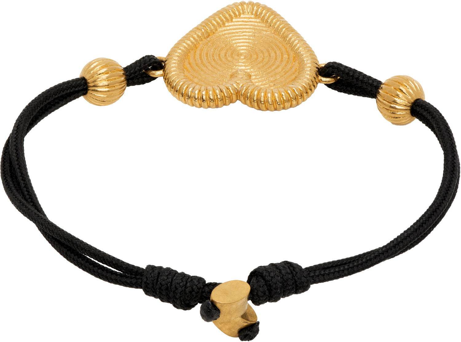 Гривна Valentino Valentino Garavani Fil Perdu Gold-Tone Heart Cord Bracelet Металик | 6W0J0Z58CHY, 1