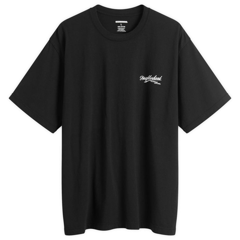 Тениска Neighborhood SS-8 Cards Technical Apparel T-Shirt Черно | 252PCNH-ST08-BLK
