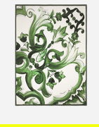 Dolce & Gabbana Silk And Wool Floral Scroll Blanket